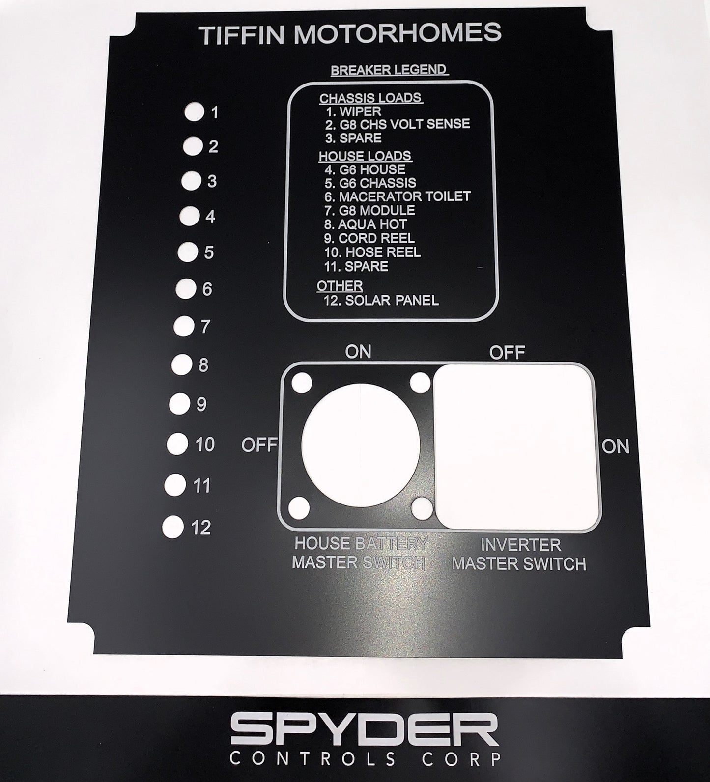 5073021 AMOD302D1 - Module Part, DCD Panel, Tiffin Bus / Phaeton, Label, Main