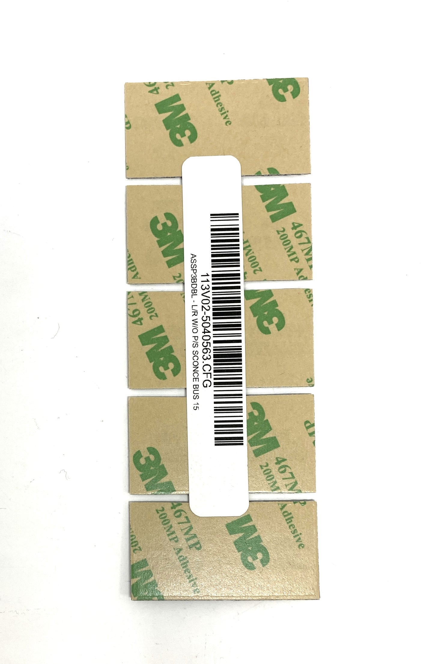 5040563 ASSP3BDBL - Sw Panel Part, 2015 BUS, LIV ROOM W/OUT P/S SCONCE, Label