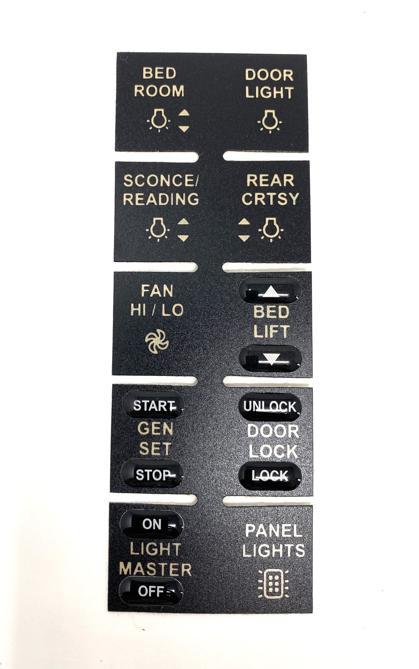 5057427 ASSP3BFAY - Sw Panel Part, 2016 BUS, BEDROOM w/BED LIFT, Label