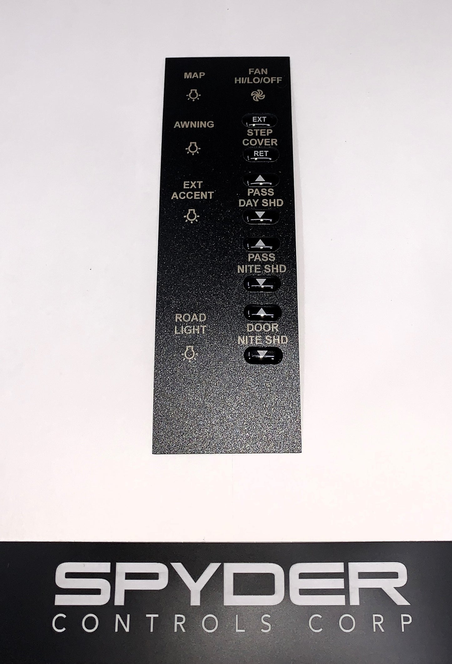 5068815 ASSP3BQAU - Sw Panel Part, 2018 BUS, PASS CONSOLE W/O SLIDE BOX LTS, Label