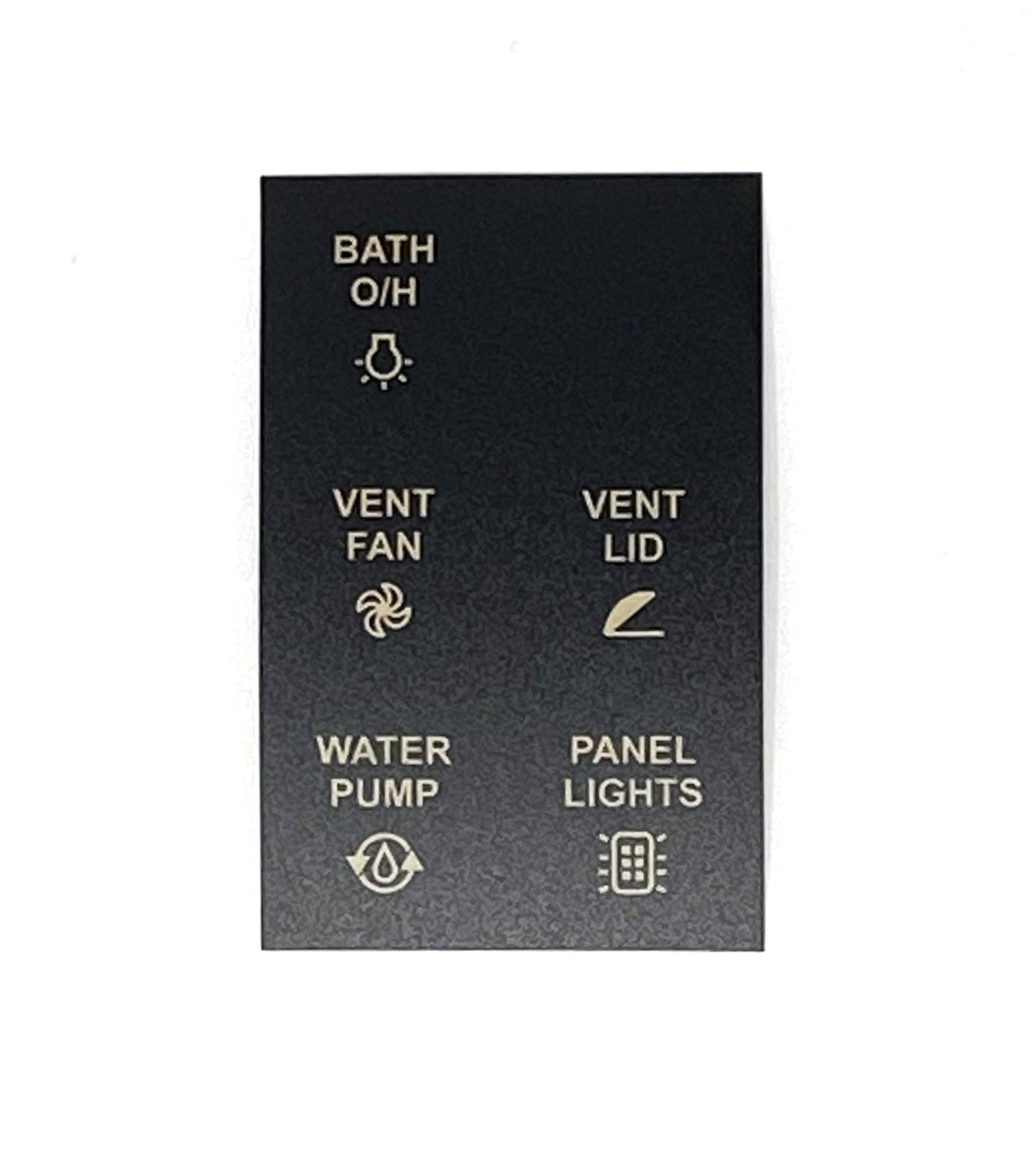5068147 ASSP3BRBN Sw Panel Part, 2018 PHAETON, BATH W/O VANITY, Label