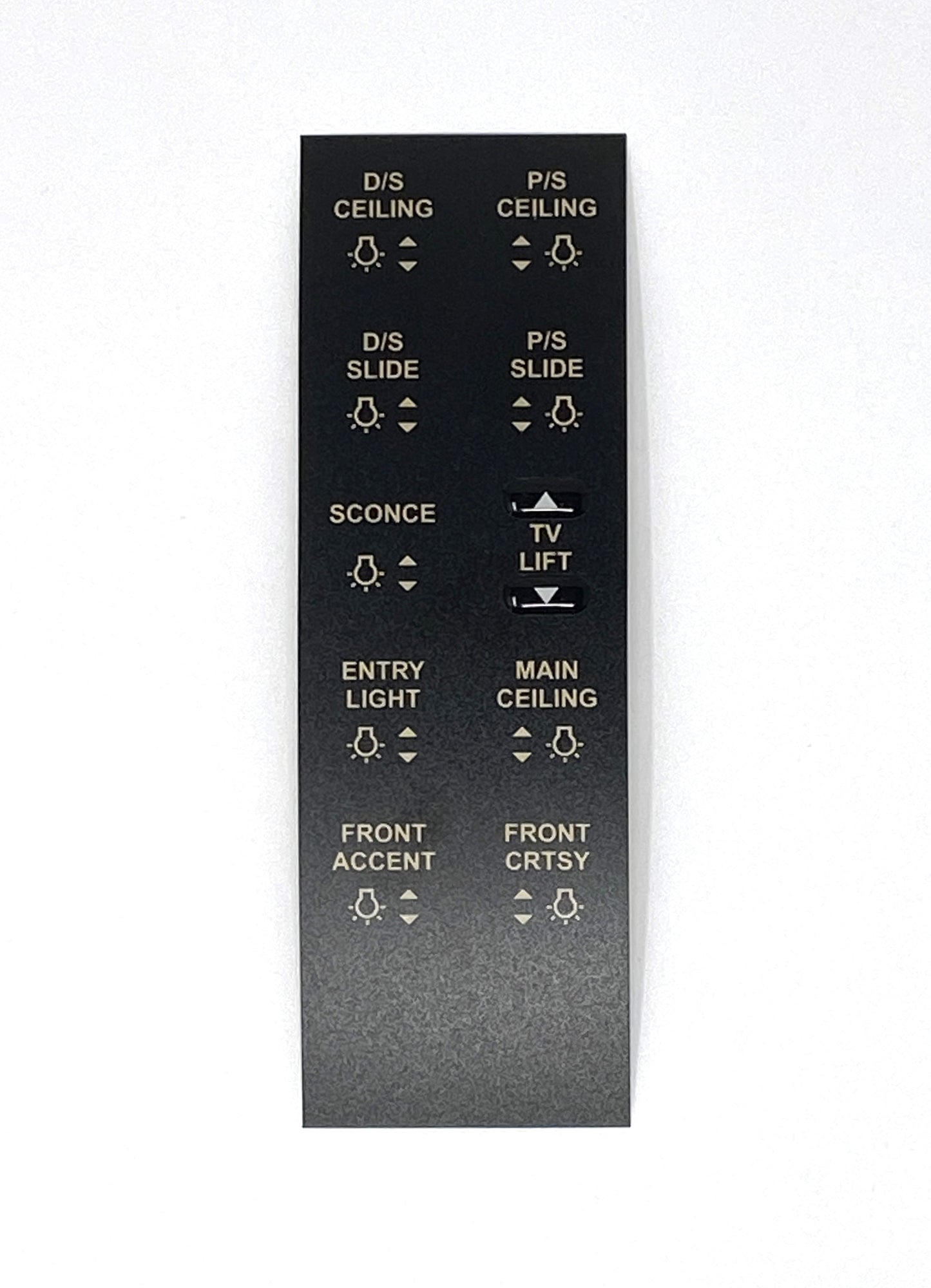 5070818 ASSP3BVBY - Sw Panel Part, 2018 PHAETON w/o USB, DINETTE w/TV ACCENT, Label