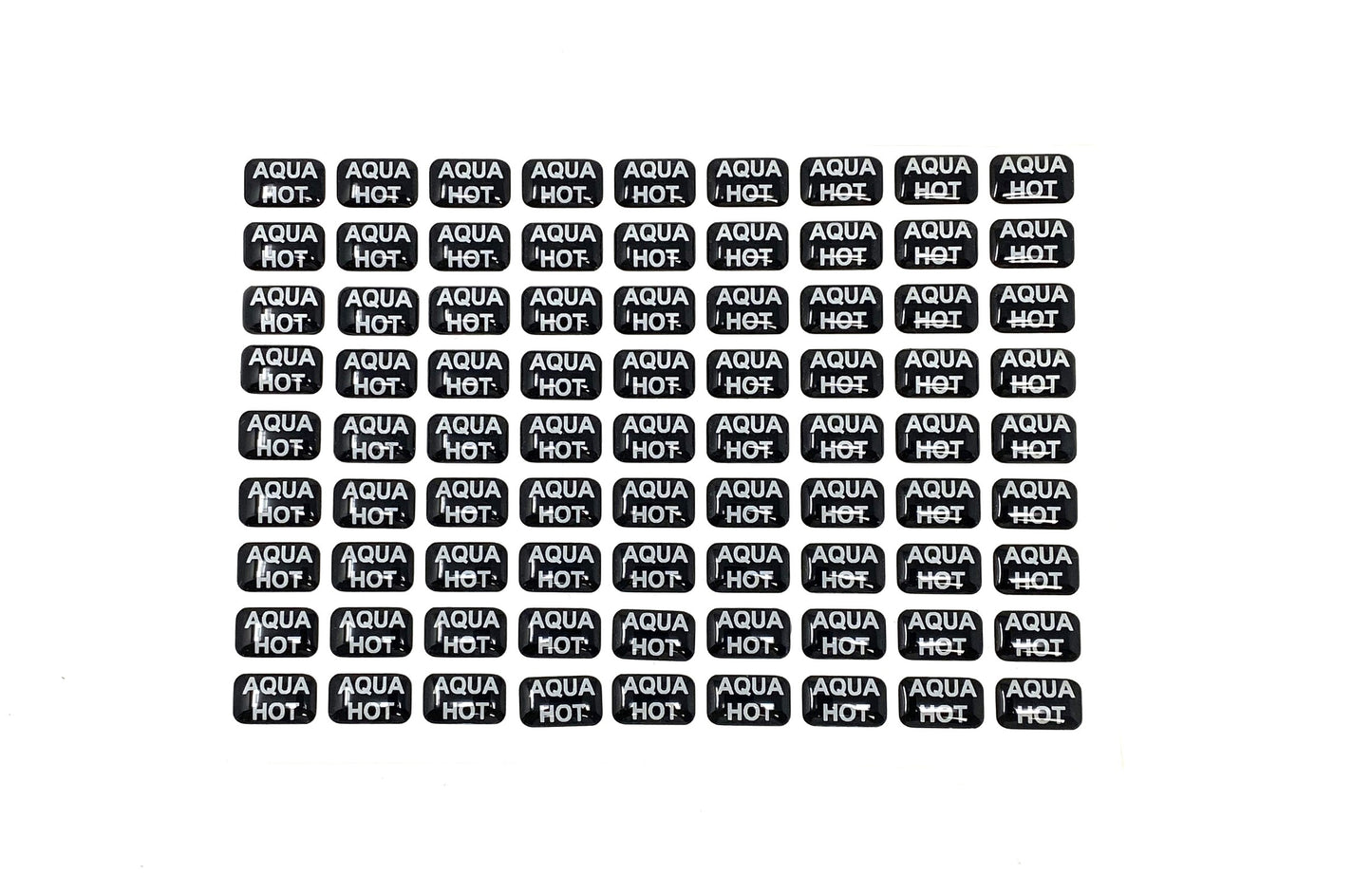 5043350 ASSP738L4 - Sw Panel Part, Domed, Aqua Hot, Bump
