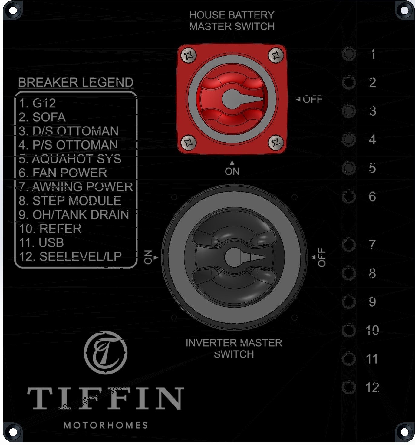 BENCZ38D1 Enclosure Assy, DC Distribution (DCD) Panel, Tiffin - 2024 Zephyr