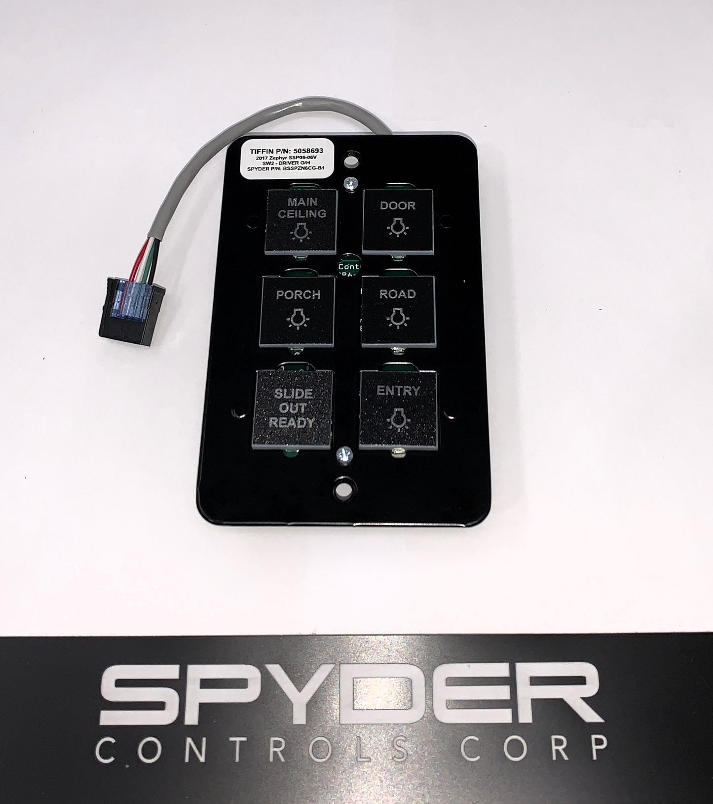 5058693 BSSPZN6CG-B1 - (Driver O/H) Sw Panel Assy, SSP06, 6 Pos Vert, Tiffin - 2017 Zephyr, Z