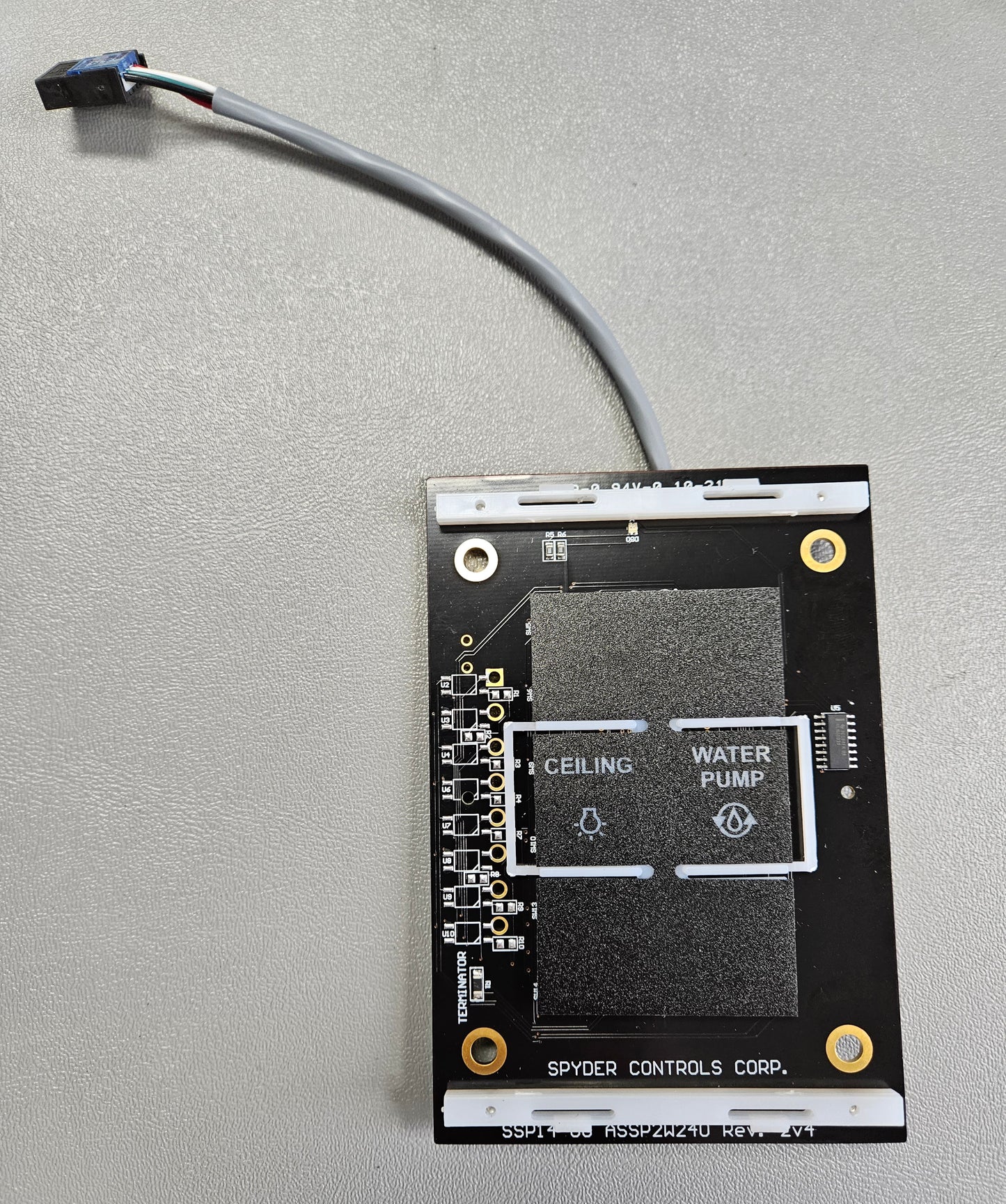 9610 BSSPZW2K2 Sw Panel Assy, SSP14, 06 Pos., PW, Ford B+, Bath