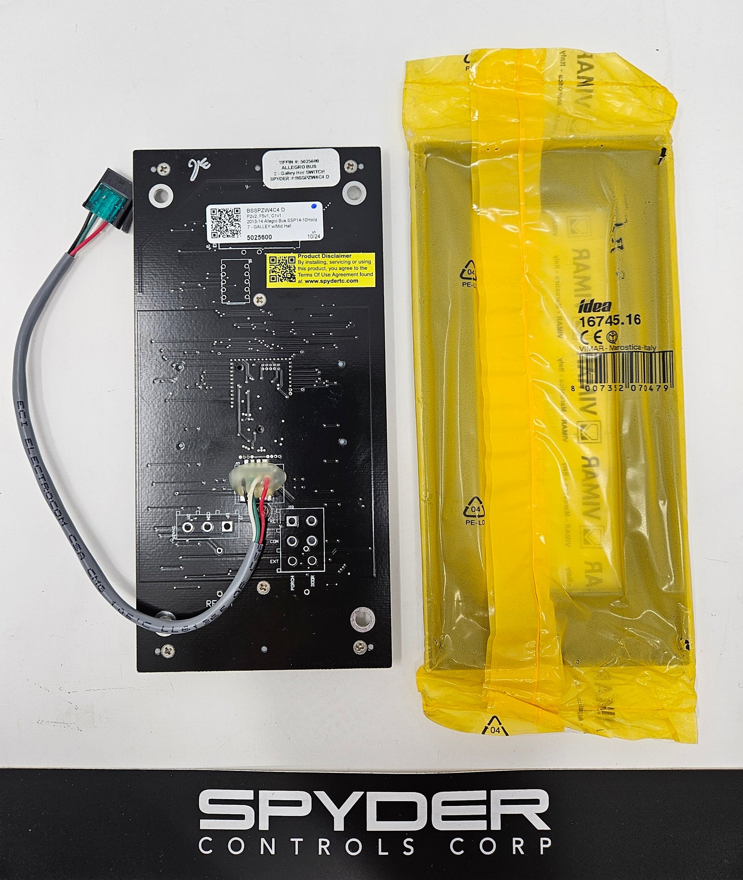 5025600 BSSPZW4C4 D - Sw Panel Assy, SSP14, 10 Pos., Tiffin - Allegro Bus , Z, GALLEY BASE - Horizontal