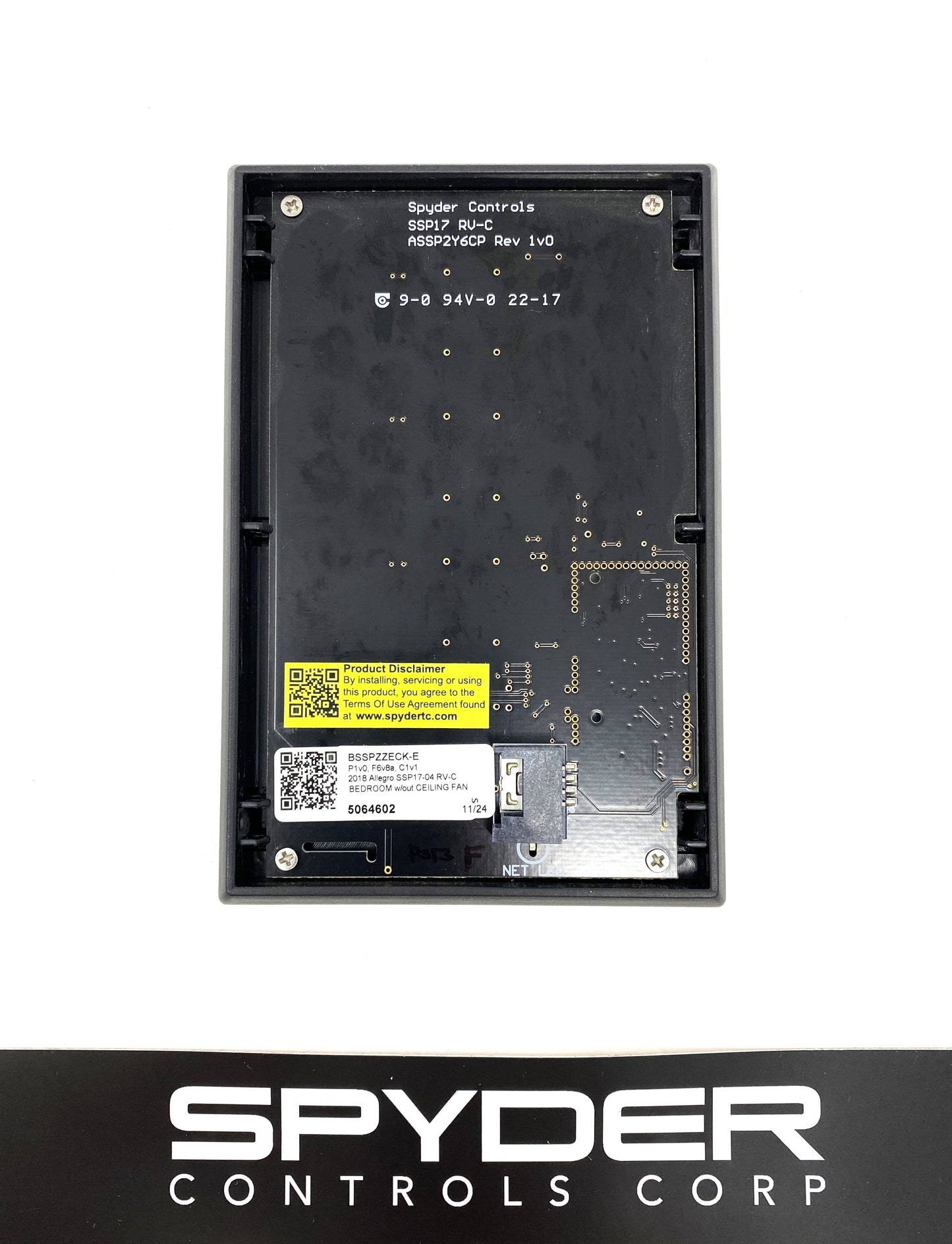 5064602 BSSPZZECK-E - Sw Panel Assy, SSP17 (RV-C) 4 pos., Tiffin - 2018 Allegro, Z, BED WO CEILING FAN 5064602