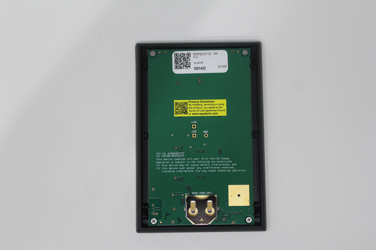 1001432 BSSPZZJG7-C1 Sw Panel Assy, SSP17, BATT (RF), Vanleigh Vilano - 2019, Z, Bath w/Fan