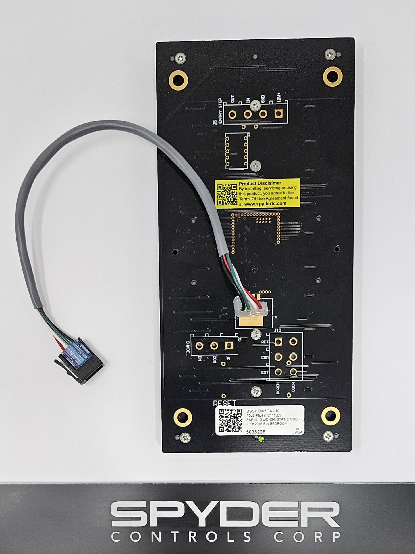 5038226 BSSPZW8CA - K - Sw Panel Assy, SSP14, 10 Pos., Tiffin - 2015 Bus, Z, BEDROOM (5038226)