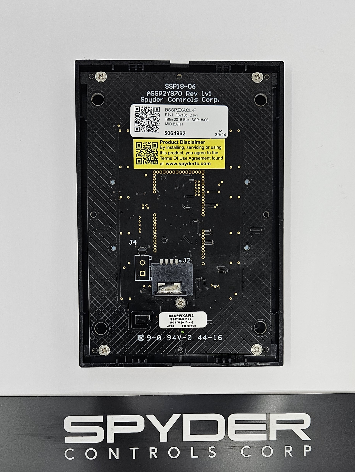 5064962 BSSPZXACL-F - Sw Panel Assy, SSP18, 06 Pos., Tiffin - 2018 Bus, MID BATH, Z