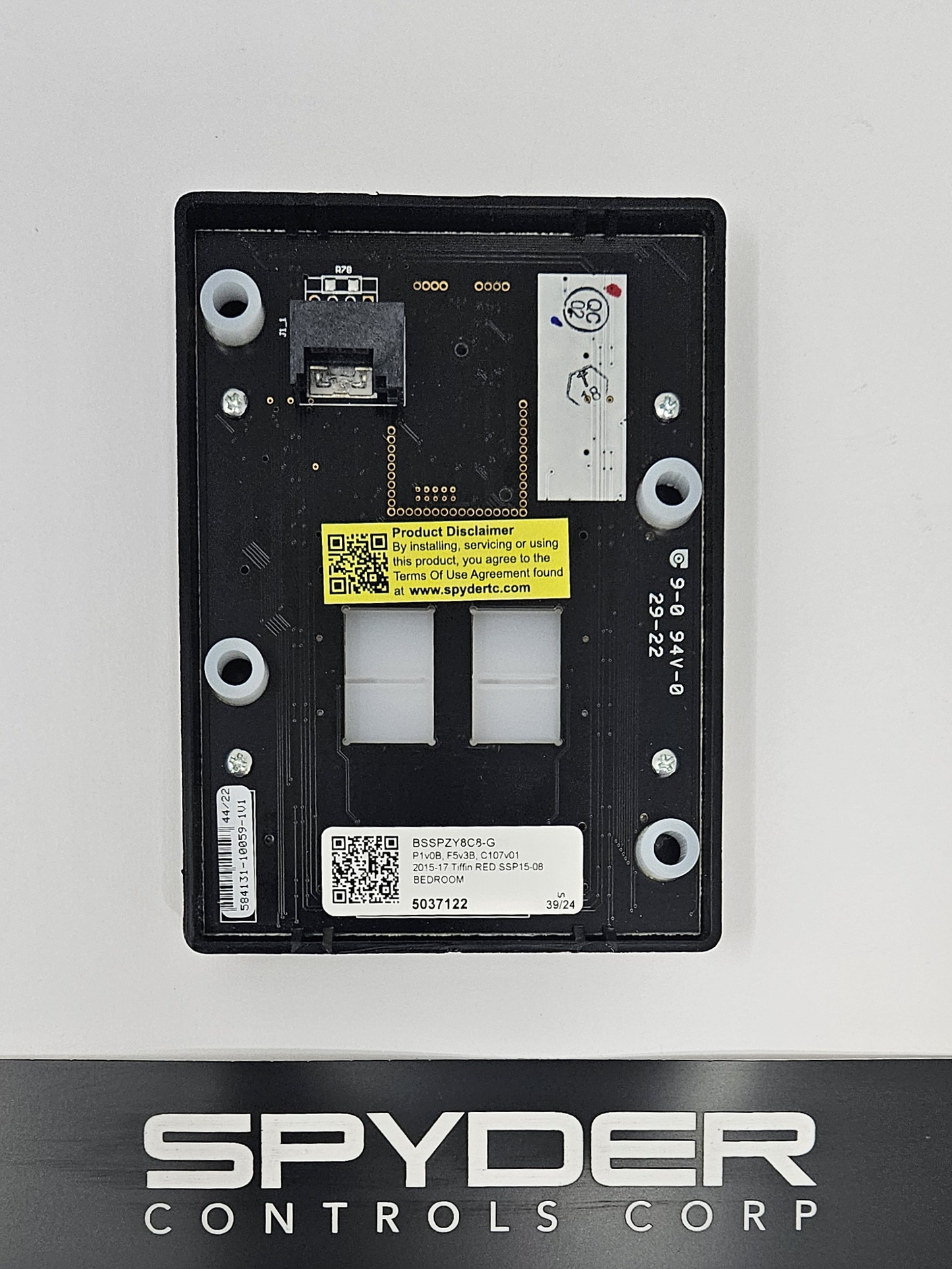 5037122 BSSPZY8C8-G - Sw Panel Assy, SSP15, 08 Pos, Tiffin - RED, Z, BEDROOM