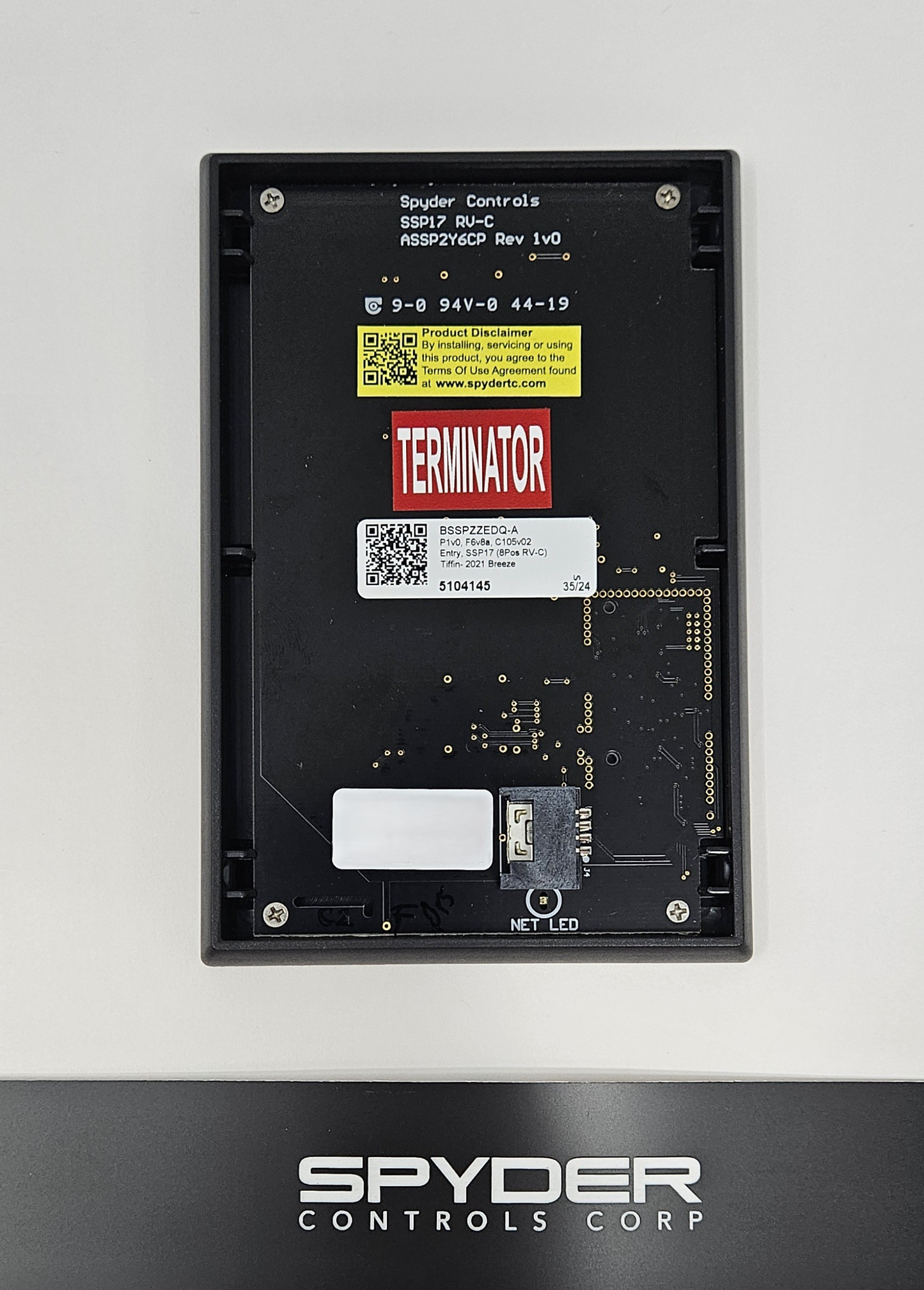 5104145 BSSPZZEDQ-A - Sw Panel Assy, SSP17 (8-Pos RV-C), Tiffin - 2021 BREEZE, Z, ENTRY (5104145) *** TERMINATOR ***