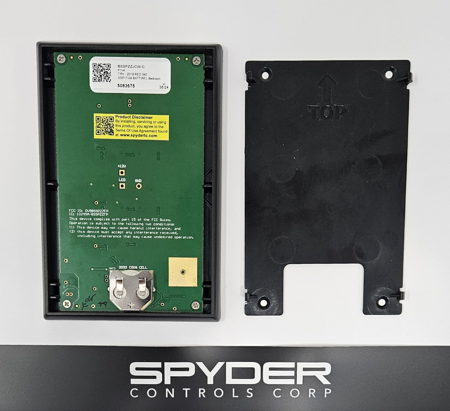 5083675 BSSPZZJCW-C - Sw Panel Assy, SSP17, BATT (RF), Tiffin - 2019 Bay, Bedroom, Z