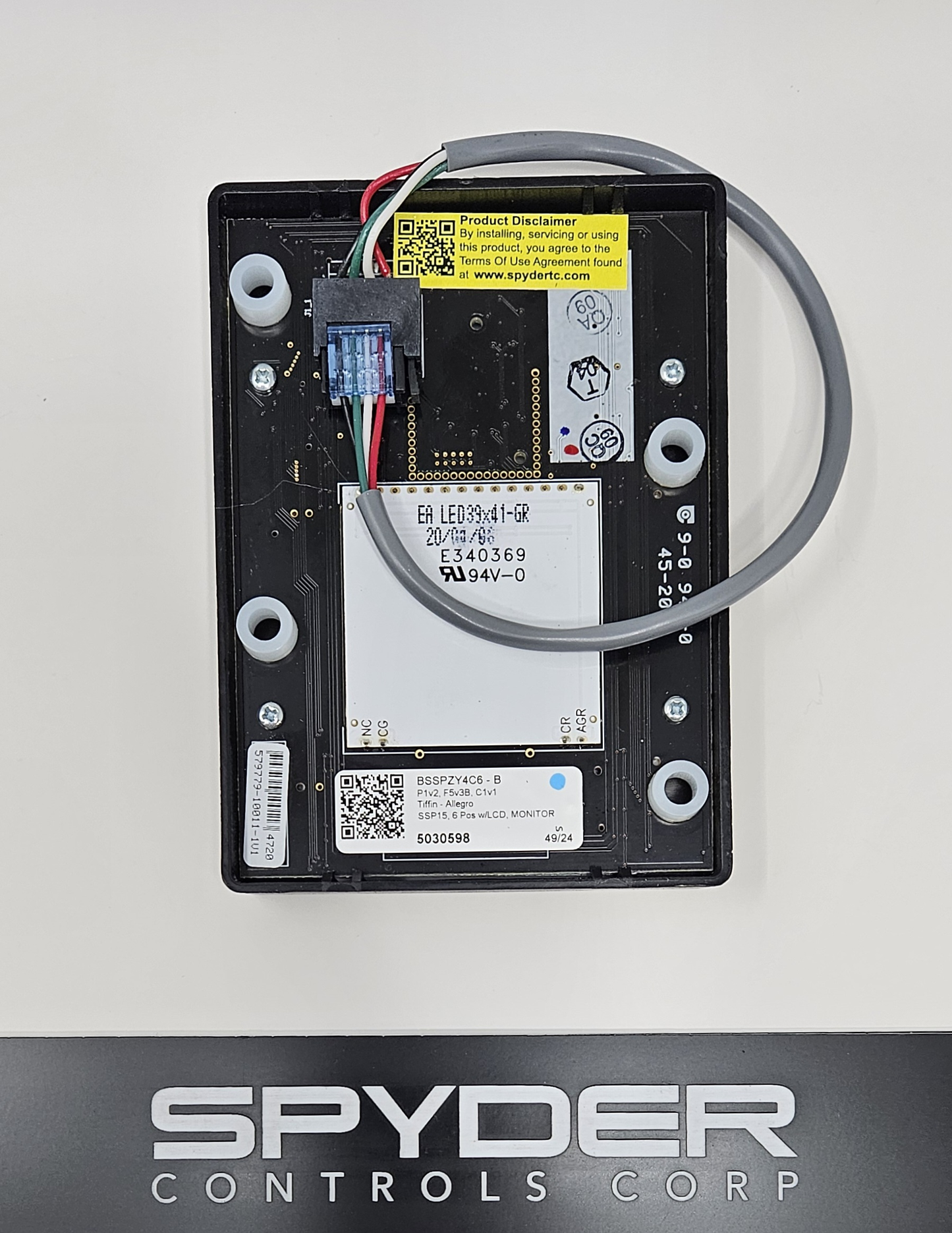 5030598 BSSPZY4C6 - B - Sw Panel Assy, SSP15, 06 Pos w/ LCD Display, Tiffin - Allegro, Z, MONITOR