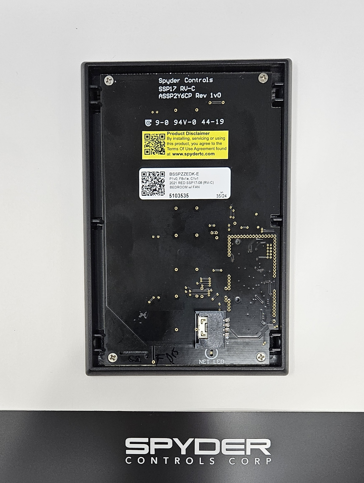 5103535 BSSPZZEDK-E - Sw Panel Assy, SSP17 (8-Pos RV-C), Tiffin - 2021 RED, Z, BED W FAN (5103535)