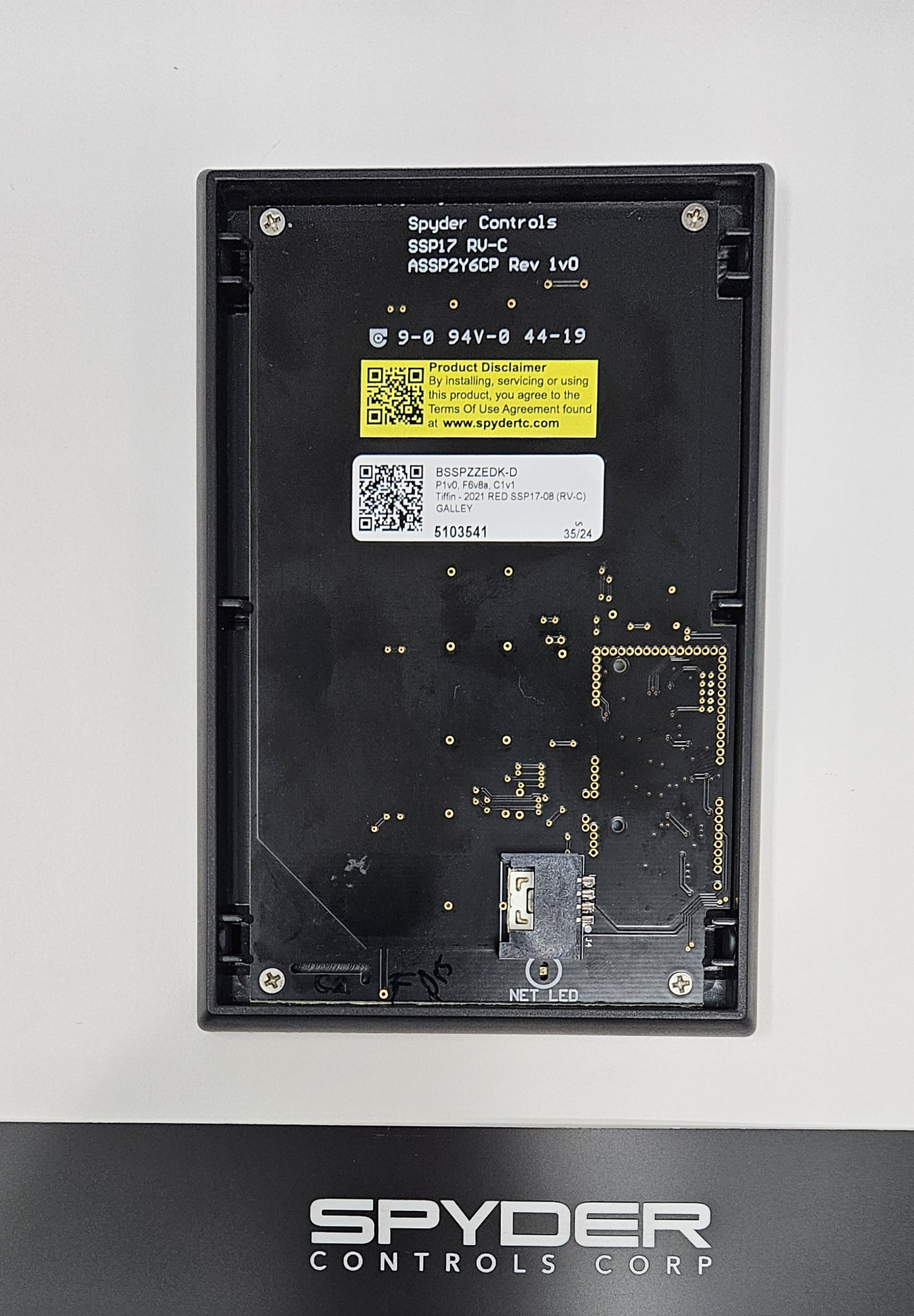 5103541 BSSPZZEDK-D - Sw Panel Assy, SSP17 (8-Pos RV-C), Tiffin - 2021 RED, Z, GALLEY (5103541)