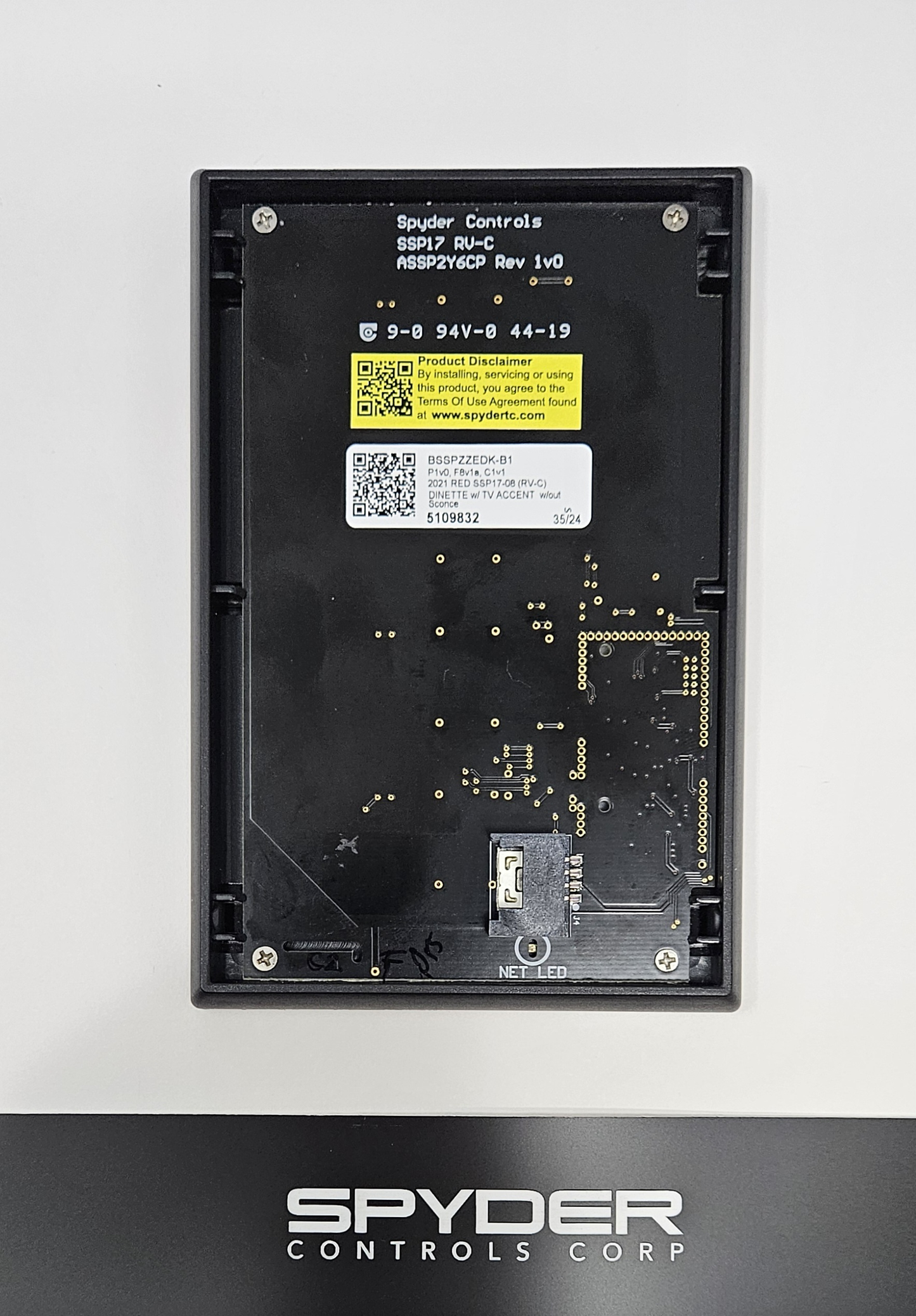 5109832 BSSPZZEDK-B1 - SW PANEL ASSY, SSP17 (RV-C), TIFFIN - 2022 RED - DINETTE W/TV ACCENT, W/O SCONCE