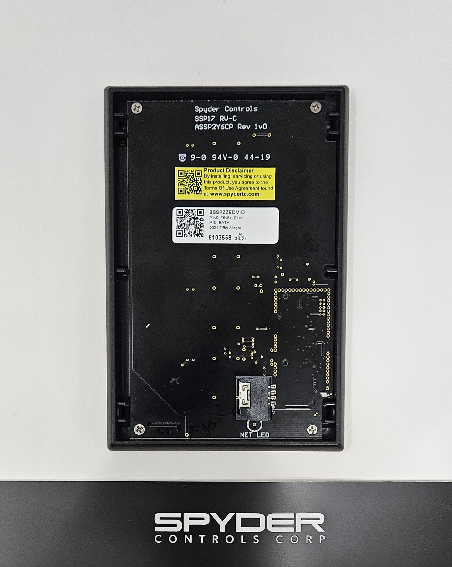 5103558 BSSPZZEDM-D - Sw Panel Assy, SSP17 (RV-C) 4 pos., Tiffin - 2021 Allegro, Z, MID. BATH (5103558)