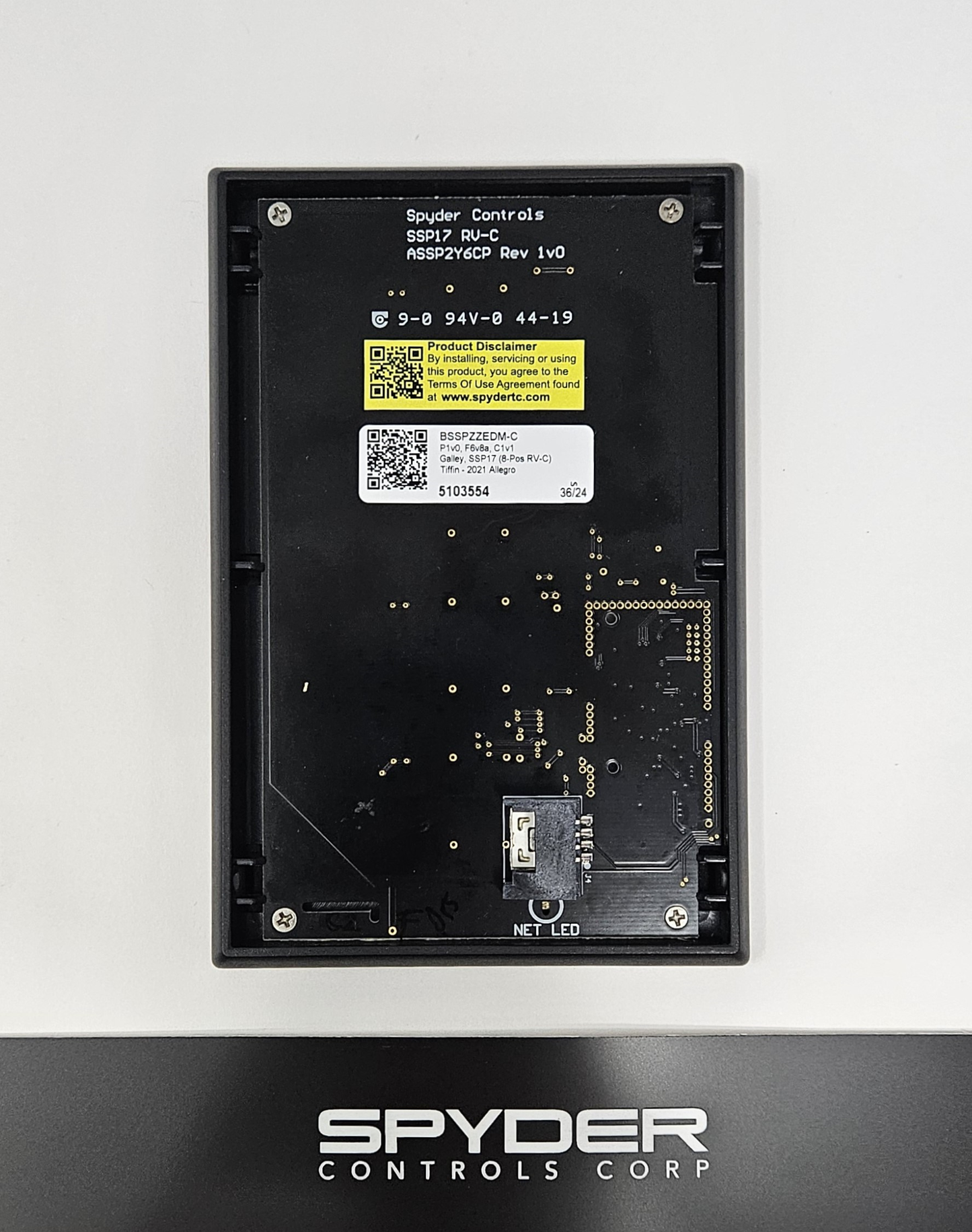 5103554 BSSPZZEDM-C - Sw Panel Assy, SSP17 (RV-C) 8 pos., Tiffin - 2021 Allegro, Z, GALLEY (5103554)