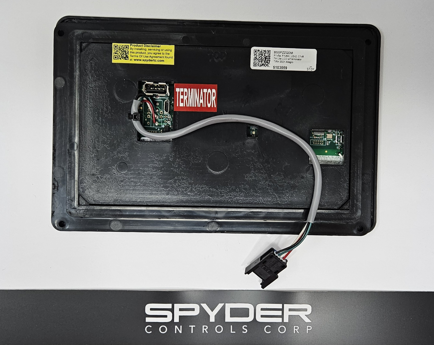 5103559 BSSPZZQDM (5106399 BSSPZZQFA) - Sw Panel Assy, 7in Lite LCD, Tiffin - 2021 Allegro/Bay, Z (5103559) ***TERMINATOR***