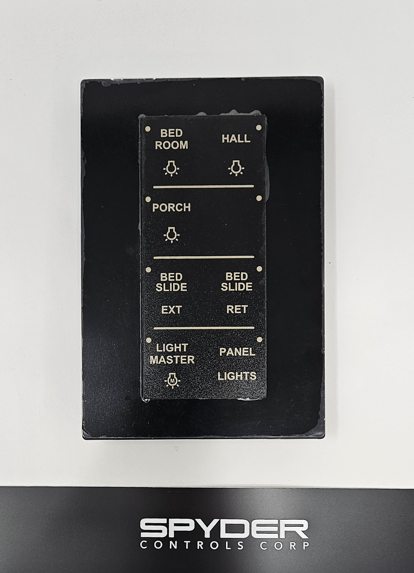 5079594 BSSPZZECR-E - Sw Panel Assy, SSP17 (RV-C) 8 pos., Tiffin - 2019 Allegro, Z, BED WO CEILING FAN SLD 5079594