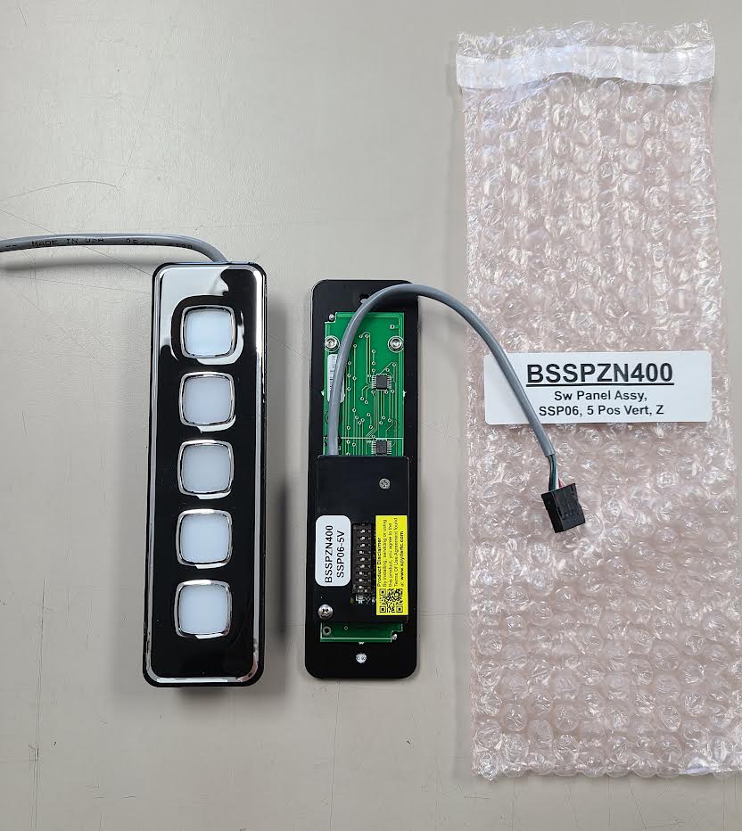 BSSPZN400 Sw Panel Assy, SSP06, 5 Pos Vert, Z