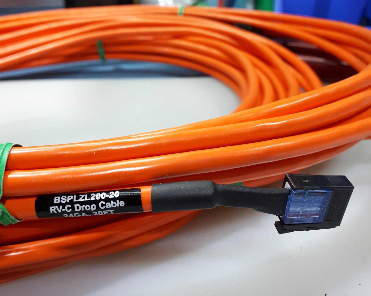 BSPLZL200-20 Harness Assy, Z, RC-C Drop Cable, Mini-Clamp, 24GA, 20FT