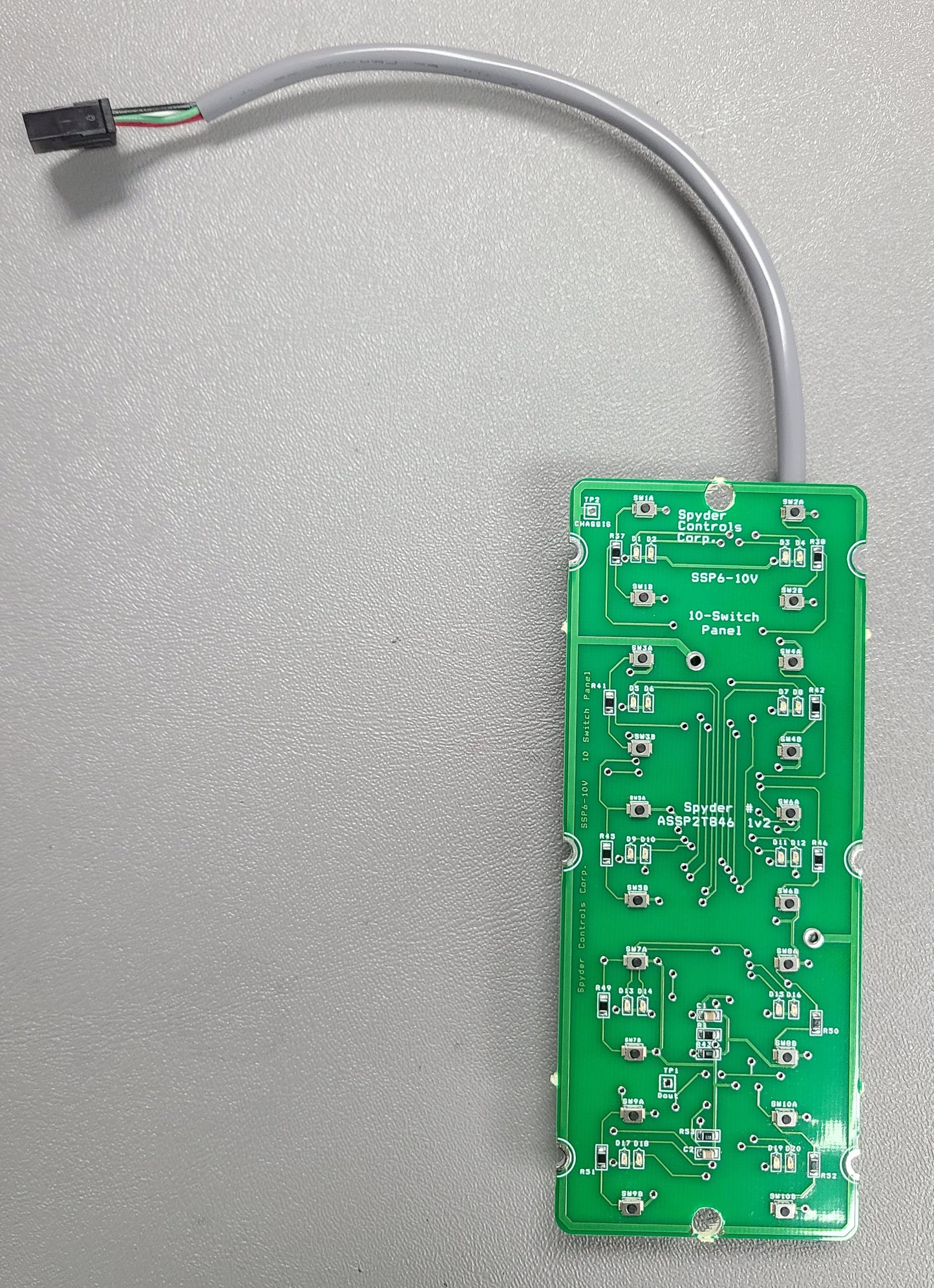 ASSPAVTK6 Sw Panel Part, DNS3, SSP06-10, Mech, PCB (FW 3v0)