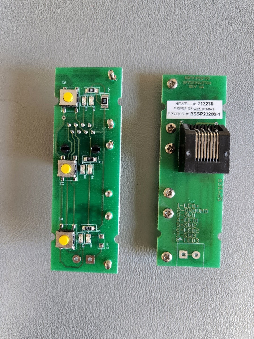BSSP23200-1 SW Panel Assy, SSP3-03B, Screws