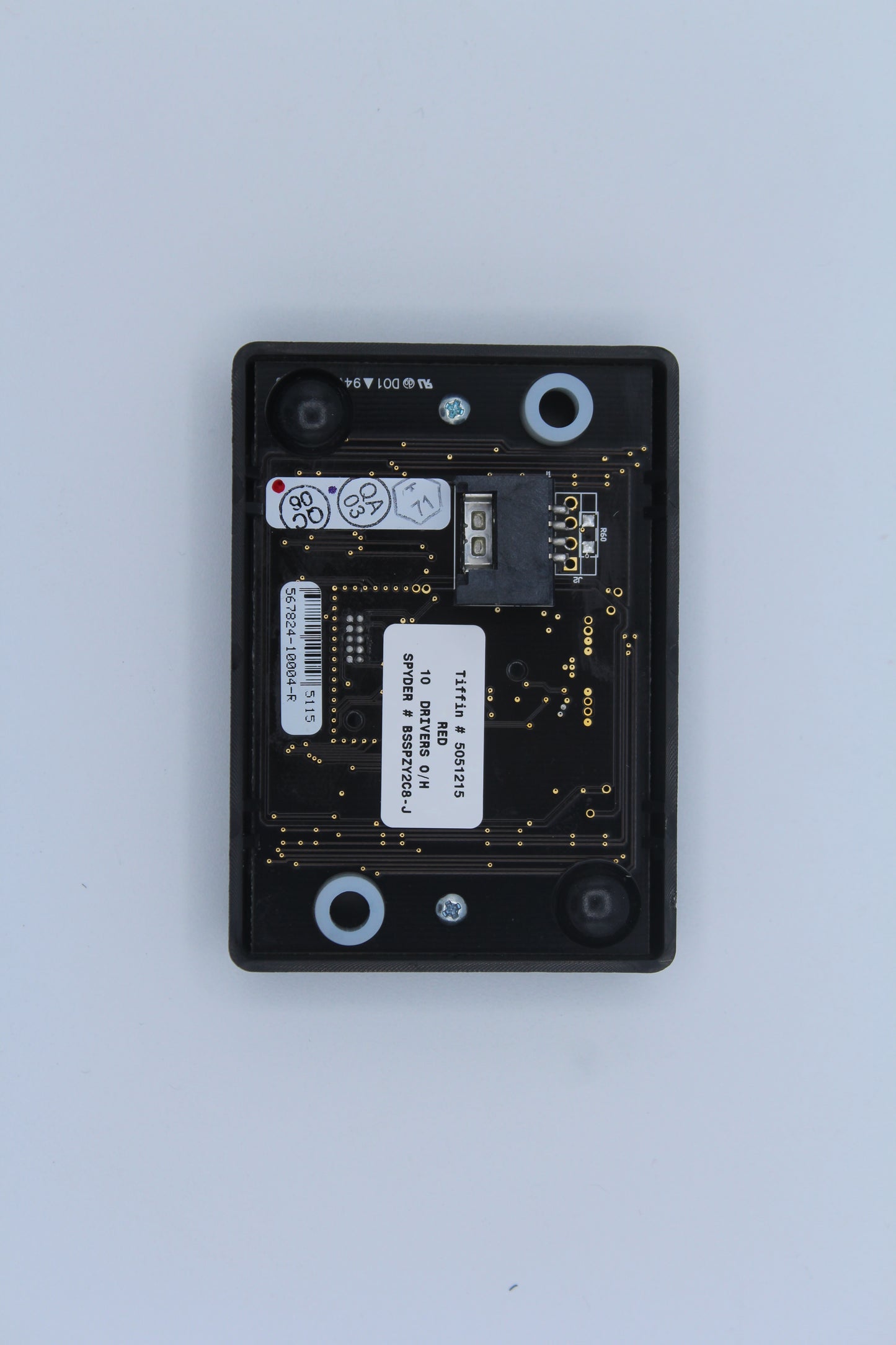 5051215 BSSPZY2C8-J - Sw Panel Assy, SSP15, 04 Pos, Tiffin - RED, Z, DRIVERS O/H