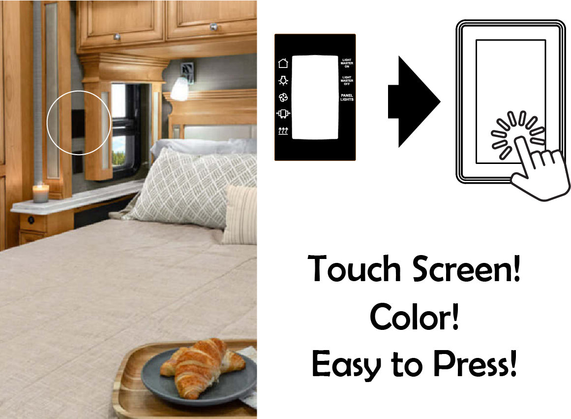 KITTW0604 - 2018 Bus / Phaeton ONLY - 5in LCD Upgrade Kit Single Bedside Screen