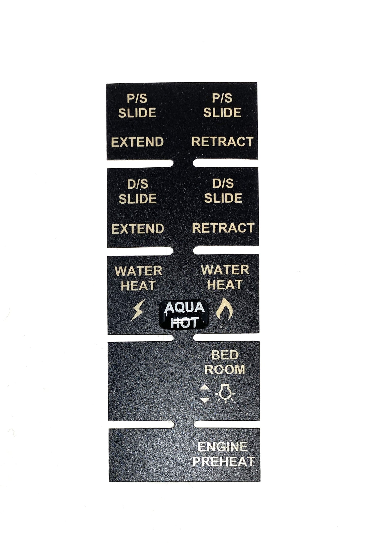 5040561 ASSP3BDBQ - Sw Panel Part, 2015 BUS, GALLEY DISPLAY W/OUT HALL LIGHTS, Label