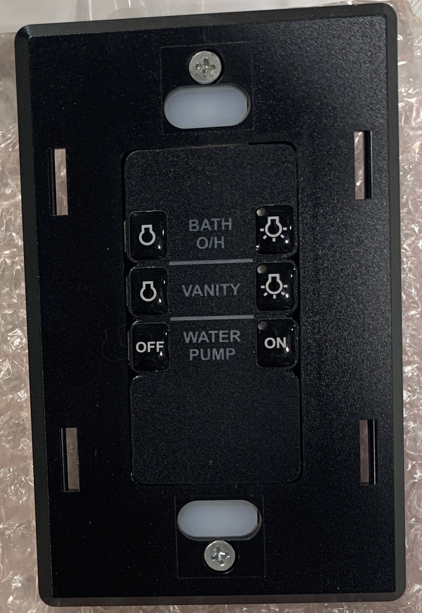 5013900 SSP13 Switch Panels:SSP13-04V - Sw Panel Assy, SSP13, 04 Pos Vert MID BATH