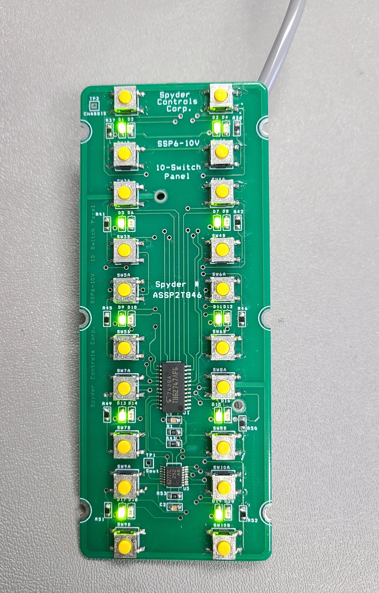 ASSPAVSK6 Sw Panel Part, DNS2, SSP06-10, Mech, PCB (FW 3v0)