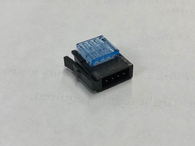5066157 CON824204 9787 - Connector, 4 pos 2mm, Mini Clamp, Blue, Plug, 20-24awg, C/E, IDC